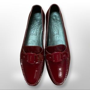 Salvatore Ferragamo Red Patent Loafers
